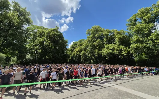 Uczestnicy na linii startu
