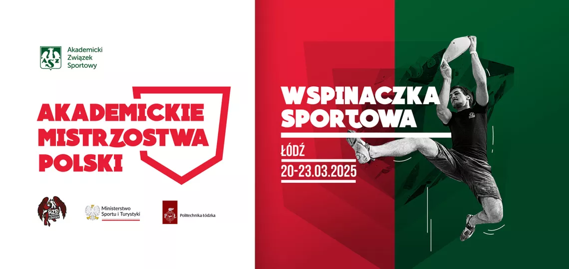 Plakat AMP wspinaczka 2024/25