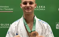 Dominik Dziuda z medalem